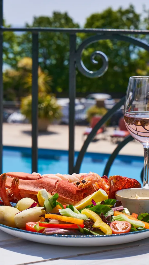 Seafood dish at our restaurant in Jersey